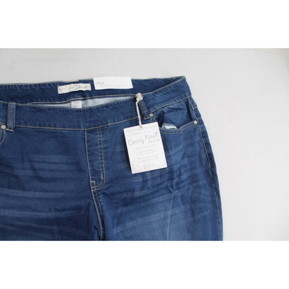 Est Denim 1948 Women Blue Jeans Cozy Knit Size 20WP - Picture 4 of 11